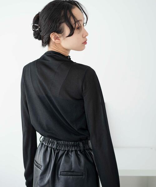 WEGO（ウィゴー）の「WEGO/ラメシアートップス（Tシャツ/カットソー・レディース・ブラック/ベージュ系その他・FREE）」の5枚目の写真