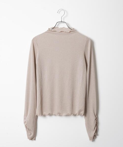 WEGO（ウィゴー）の「WEGO/ラメシアートップス（Tシャツ/カットソー・レディース・ブラック/ベージュ系その他・FREE）」の12枚目の写真