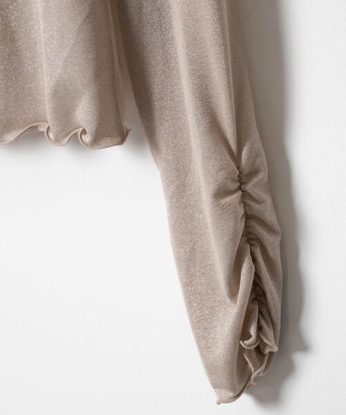 WEGO（ウィゴー）の「WEGO/ラメシアートップス（Tシャツ/カットソー・レディース・ブラック/ベージュ系その他・FREE）」の15枚目の写真