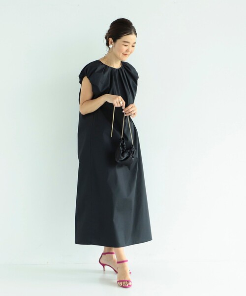 フラワー　ノースリーブロングワンピ　バックリボン　デミルクスビームス Demi-Luxe BEAMS（デミルクス ビームス）の「Demi-Luxe BEAMS