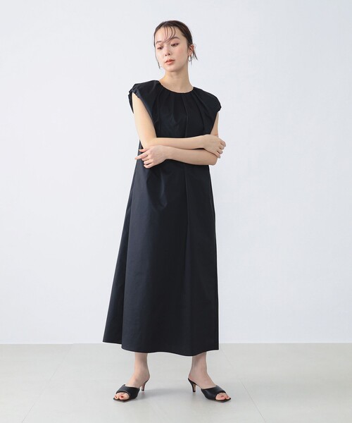 フラワー　ノースリーブロングワンピ　バックリボン　デミルクスビームス Demi-Luxe BEAMS（デミルクス ビームス）の「Demi-Luxe BEAMS
