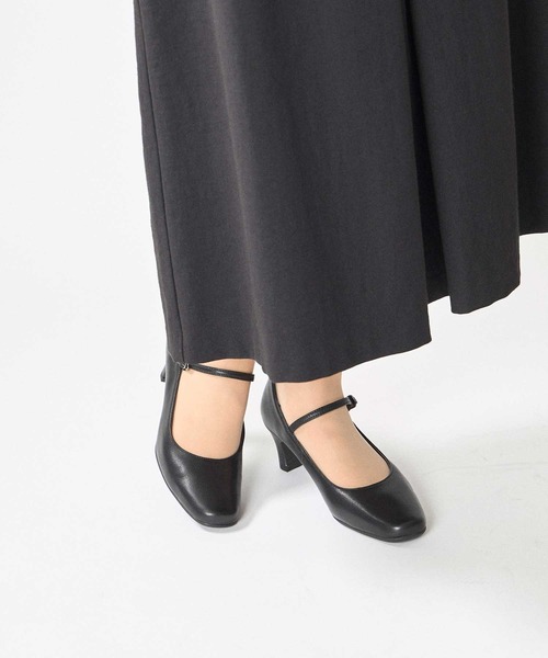 ing(イング)の「【3E】スクエアトゥパンプス(パンプス・レディース・ブラック・25cm/24.5cm/24cm/23.5cm/23cm/22.5cm)」の4枚目の写真