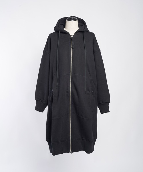gomme（ゴム）の「30/10裏毛 ロングパーカー（パーカー）」 - WEAR