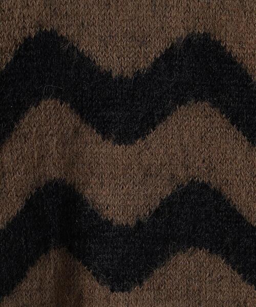 green label relaxing（グリーンレーベルリラクシング）の「TJ ウェーブボーダー プルオーバー 100cm-110cm（ニット/セーター・キッズ・ライトブルー/ブラック・XS110/S130）」の6枚目の写真