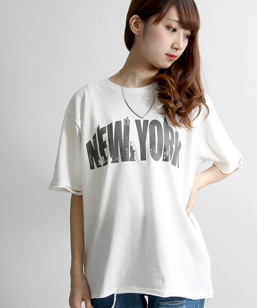 WEGO(ウィゴー)の「WEGO/クラッシュプリントTシャツ(Tシャツ/カットソー・メンズ・ブラック/カーキ/ホワイト・MEDIUM/LARGE)」の15枚目の写真