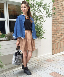 mystic | 【mystic】ﾃﾞﾆﾑﾌﾘﾝｼﾞｼﾞｬｹｯﾄ(デニムジャケット)