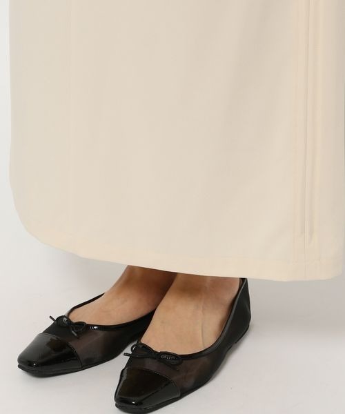 mysty woman（ミスティウーマン）の「ドロストアレンジカーゴスカート 106945（スカート・レディース・チャコールグレー/ライトベージュ/アイボリー・FREE）」の15枚目の写真