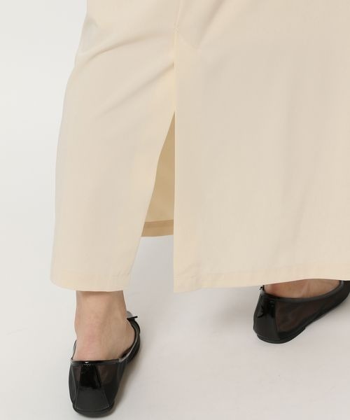 mysty woman（ミスティウーマン）の「ドロストアレンジカーゴスカート 106945（スカート・レディース・チャコールグレー/ライトベージュ/アイボリー・FREE）」の6枚目の写真