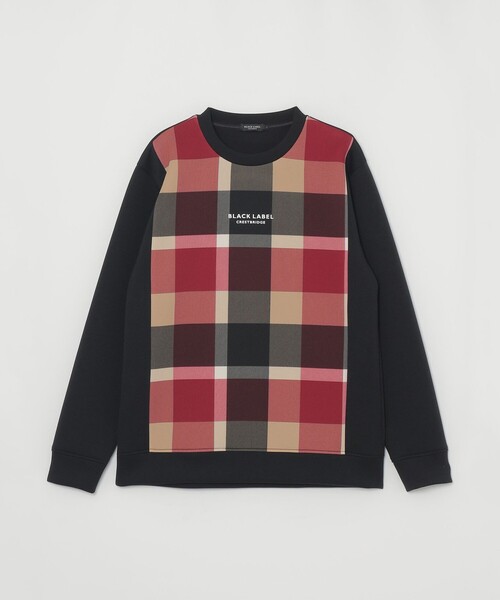a*a様 BLACK LABEL CRESTBRIDGE チェック柄スウェット ブラックウォッチクレストブリッジチェックスウェットシャツ