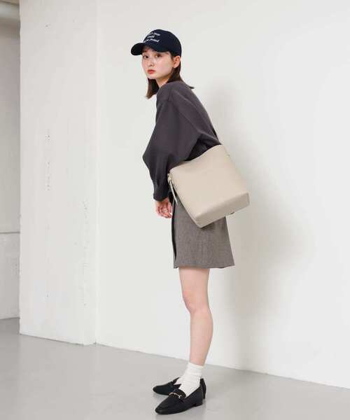 SENSE OF PLACE by URBAN RESEARCH（センスオブプレイスバイアーバンリサーチ）の「ラップミニスカート（スカート・レディース・グレー/ベージュ/ブラック・SMALL/MEDIUM）」の11枚目の写真