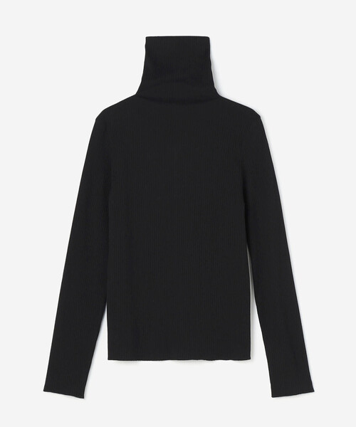 THE SHINZONE(ザ シンゾーン)の「THE SHINZONE | HIGH NECK RIB WOMEN(Tシャツ/カットソー・レディース・ブラック/ターコイズブルー/ホワイト・F)」の3枚目の写真