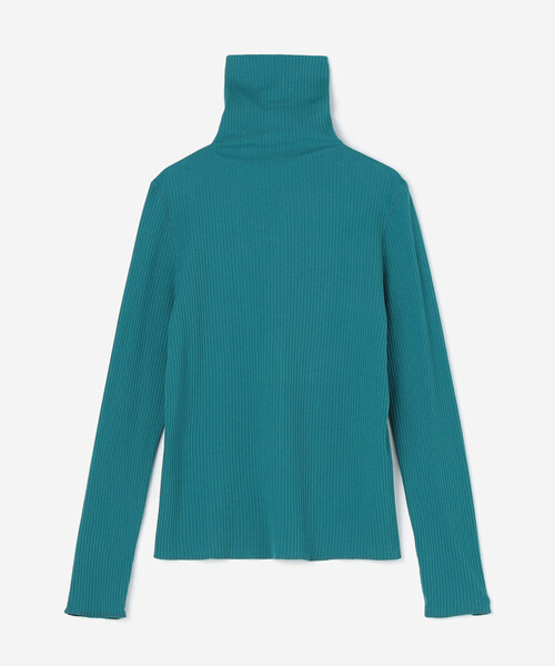 THE SHINZONE(ザ シンゾーン)の「THE SHINZONE | HIGH NECK RIB WOMEN(Tシャツ/カットソー・レディース・ブラック/ターコイズブルー/ホワイト・F)」の4枚目の写真