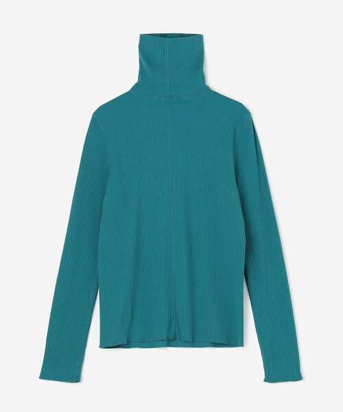 THE SHINZONE(ザ シンゾーン)の「THE SHINZONE | HIGH NECK RIB WOMEN(Tシャツ/カットソー・レディース・ブラック/ターコイズブルー/ホワイト・F)」の5枚目の写真