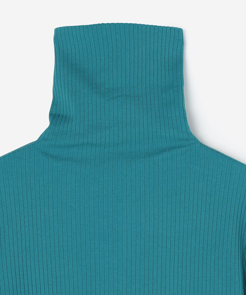 THE SHINZONE(ザ シンゾーン)の「THE SHINZONE | HIGH NECK RIB WOMEN(Tシャツ/カットソー・レディース・ブラック/ターコイズブルー/ホワイト・F)」の6枚目の写真