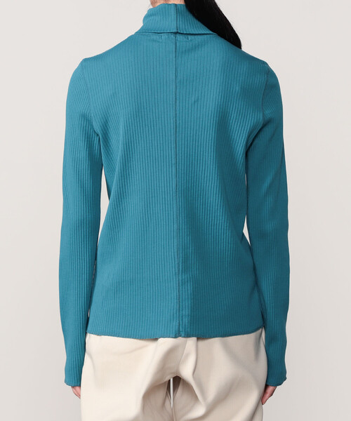 THE SHINZONE(ザ シンゾーン)の「THE SHINZONE | HIGH NECK RIB WOMEN(Tシャツ/カットソー・レディース・ブラック/ターコイズブルー/ホワイト・F)」の13枚目の写真