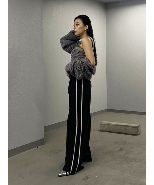 EVRIS（エヴリス）の「フェザーラメアンサンブルニットトップス（ニット/セーター・レディース・グレー/ピンク/オレンジ・FREE）」の22枚目の写真