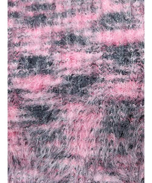 EVRIS（エヴリス）の「フェザーラメアンサンブルニットトップス（ニット/セーター・レディース・グレー/ピンク/オレンジ・FREE）」の5枚目の写真