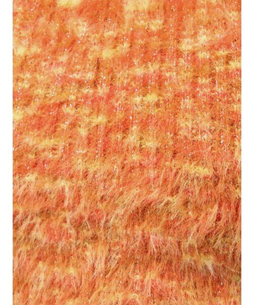 EVRIS（エヴリス）の「フェザーラメアンサンブルニットトップス（ニット/セーター・レディース・グレー/ピンク/オレンジ・FREE）」の6枚目の写真