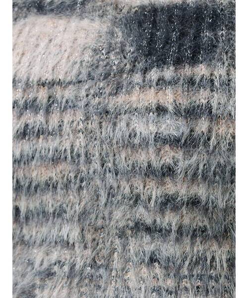 EVRIS（エヴリス）の「フェザーラメアンサンブルニットトップス（ニット/セーター・レディース・グレー/ピンク/オレンジ・FREE）」の7枚目の写真