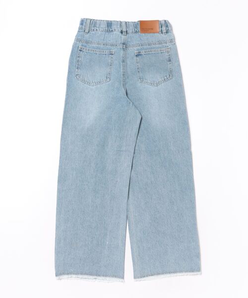 LOVETOXIC（ラブトキシック）の「ダメージワイドパンツ（その他パンツ・キッズ・グレー/サックスブルー/ライトブルー/ライトグレー・S/M/L）」の13枚目の写真