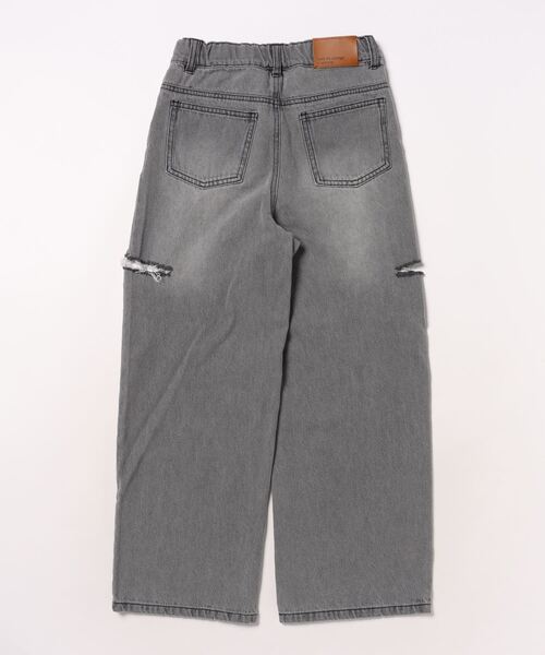 LOVETOXIC（ラブトキシック）の「ダメージワイドパンツ（その他パンツ・キッズ・グレー/サックスブルー/ライトブルー/ライトグレー・S/M/L）」の14枚目の写真