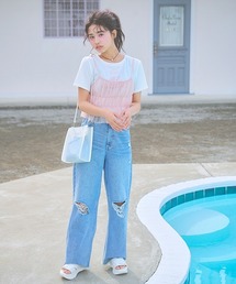 LOVETOXIC | ダメージワイドパンツ(その他パンツ)