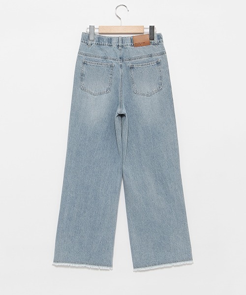 LOVETOXIC（ラブトキシック）の「ダメージワイドパンツ（その他パンツ・キッズ・グレー/サックスブルー/ライトブルー/ライトグレー・S/M/L）」の22枚目の写真