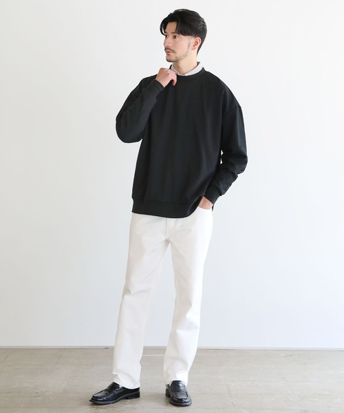 LIL VENDARS(リルヴェンダース)の「TCダンボールルーズシルエットプルオーバー(スウェット・メンズ・アッシュグレー/ベージュ/ブラック/ブルーグレー・M/L/XL)」の14枚目の写真