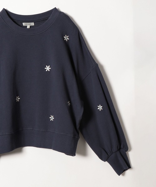 niko and...（ニコアンド）の「[MODE NORM CORE]エンブロクルースウェットプルオーバー（スウェット・レディース・グレー/ネイビー/オレンジ・MEDIUM/LONG）」の12枚目の写真