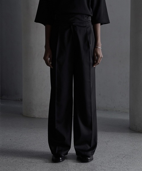 CALLNE】2Tuck Drape Gluca Slacks / 2タックドレープグルカスラックス