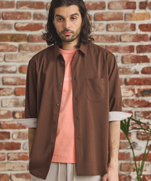 ストレッチカチオン七分袖シャツ（シャツ/ブラウス）｜RATTLE TRAP（ラトルトラップ） 5,960円