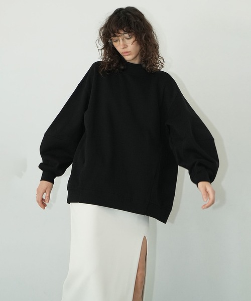 セール】MOCKNECK OVER TOPS（Tシャツ/カットソー）｜CLANE