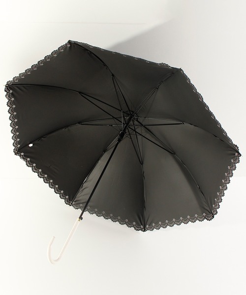 ALWAYS GOOD TIME(オルウェイズグッドタイム)の「【一級遮光・晴雨兼用】UV日傘/PARASOL/パラソル フラワーヒートカット(長傘・レディース・ブラック/ベージュ/ラベンダー・F)」の17枚目の写真