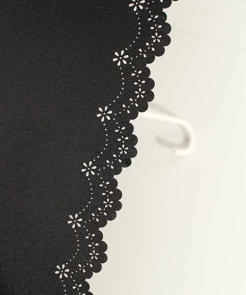 ALWAYS GOOD TIME(オルウェイズグッドタイム)の「【一級遮光・晴雨兼用】UV日傘/PARASOL/パラソル フラワーヒートカット(長傘・レディース・ブラック/ベージュ/ラベンダー・F)」の16枚目の写真