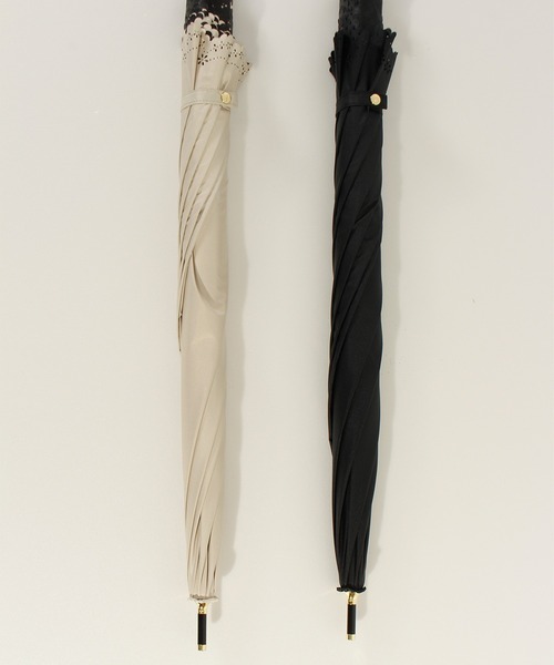 ALWAYS GOOD TIME(オルウェイズグッドタイム)の「【一級遮光・晴雨兼用】UV日傘/PARASOL/パラソル フラワーヒートカット(長傘・レディース・ブラック/ベージュ/ラベンダー・F)」の21枚目の写真