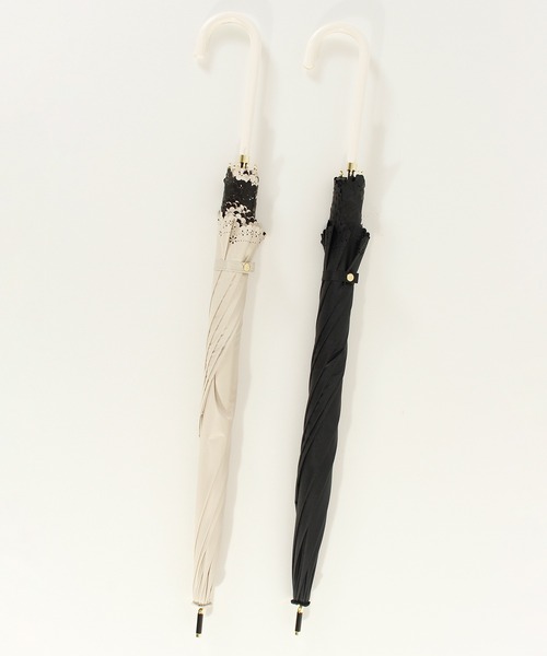 ALWAYS GOOD TIME(オルウェイズグッドタイム)の「【一級遮光・晴雨兼用】UV日傘/PARASOL/パラソル フラワーヒートカット(長傘・レディース・ブラック/ベージュ/ラベンダー・F)」の22枚目の写真