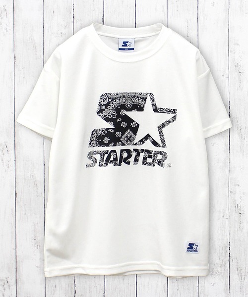STARTER(スターター)の「STARTER スターター ペイスリーロゴ 半袖Tシャツ(Tシャツ/カットソー・キッズ・ブラック/オフホワイト/ブルー/イエロー/オレンジ/チャコール・130cm/140cm/150cm/160cm)」の2枚目の写真