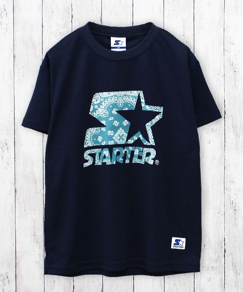 STARTER(スターター)の「STARTER スターター ペイスリーロゴ 半袖Tシャツ(Tシャツ/カットソー・キッズ・ブラック/オフホワイト/ブルー/イエロー/オレンジ/チャコール・130cm/140cm/150cm/160cm)」の4枚目の写真