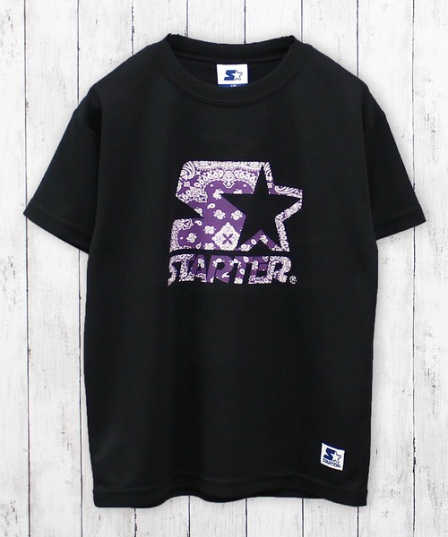 STARTER(スターター)の「STARTER スターター ペイスリーロゴ 半袖Tシャツ(Tシャツ/カットソー・キッズ・ブラック/オフホワイト/ブルー/イエロー/オレンジ/チャコール・130cm/140cm/150cm/160cm)」の1枚目の写真