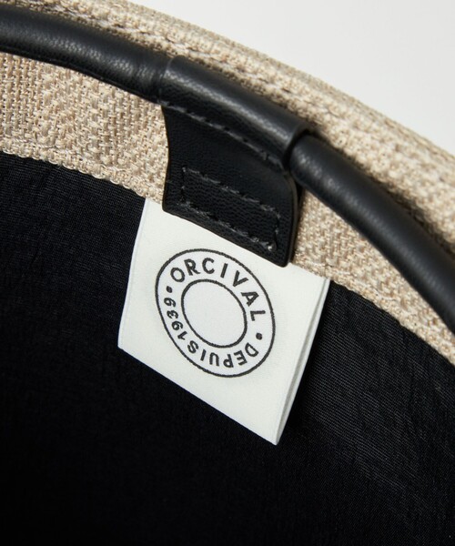 green label relaxing(グリーンレーベルリラクシング)の「【別注】<ORCIVAL>ドロスト 2WAY バッグ(トートバッグ・レディース・ブラック/クリーム・FREE)」の9枚目の写真