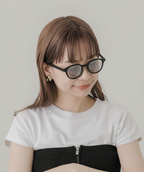 SMELLY（スメリー）の「ボスリントンサングラス（サングラス・レディース・イエロー系その他/ブラック/ブラック系その他/クリア・-）」の3枚目の写真