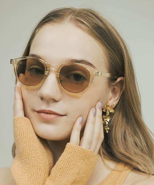 SMELLY（スメリー）の「ボスリントンサングラス（サングラス・レディース・イエロー系その他/ブラック/ブラック系その他/クリア・-）」の4枚目の写真