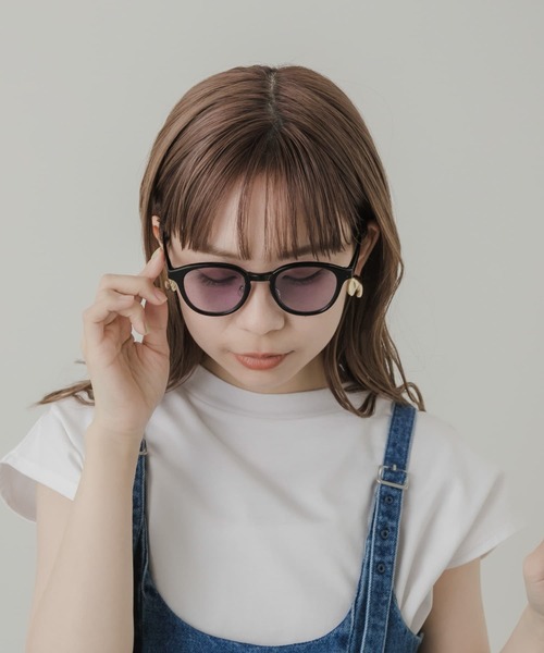 SMELLY（スメリー）の「ボスリントンサングラス（サングラス・レディース・イエロー系その他/ブラック/ブラック系その他/クリア・-）」の2枚目の写真