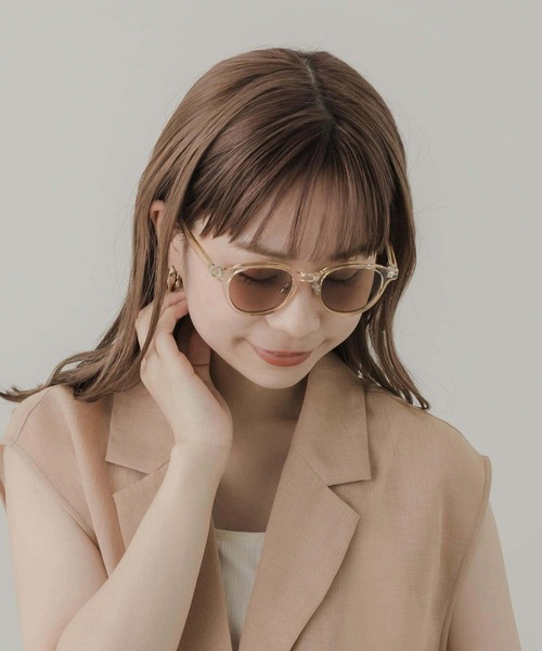 SMELLY（スメリー）の「ボスリントンサングラス（サングラス・レディース・イエロー系その他/ブラック/ブラック系その他/クリア・-）」の19枚目の写真