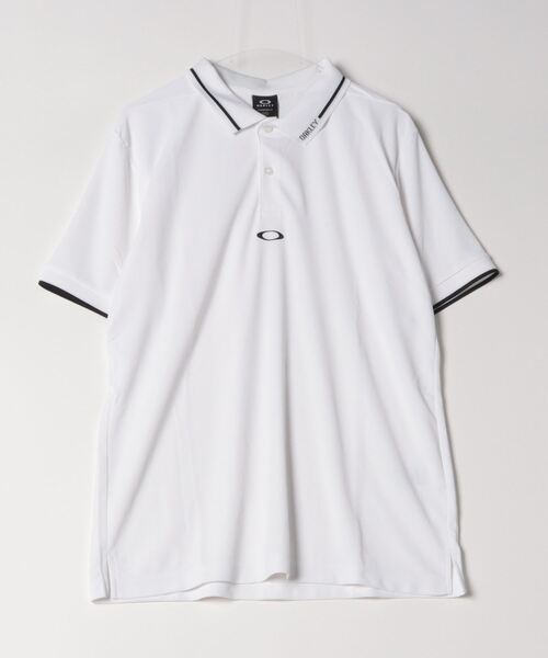 OAKLEY（オークリー）の「オークリー  ENHANCE SS POLO ESSENTIAL 14.0（ポロシャツ・メンズ・ピンク/ホワイト/ネイビー・M/L/LL/3L）」の2枚目の写真