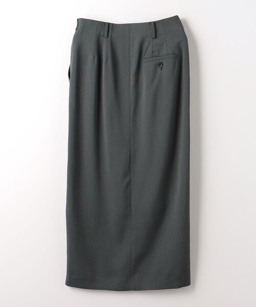 新品❤️CPG スリット入りグリーンスカート ☆【受注生産】コクーンスカート（ウエストサイズ：LL