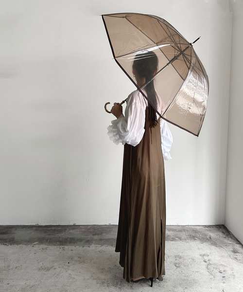 COMMON WARE（コモンウェアー）の「NT:バンブーハンドル カラービニール傘　58cm（長傘・レディース・ブラック/ネイビー/ブラウン・FREE）」の3枚目の写真