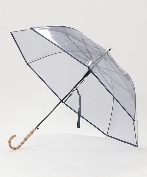 COMMON WARE（コモンウェアー）の「NT:バンブーハンドル カラービニール傘　58cm（長傘・レディース・ブラック/ネイビー/ブラウン・FREE）」の9枚目の写真