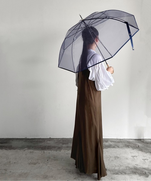 COMMON WARE（コモンウェアー）の「NT:バンブーハンドル カラービニール傘　58cm（長傘・レディース・ブラック/ネイビー/ブラウン・FREE）」の22枚目の写真