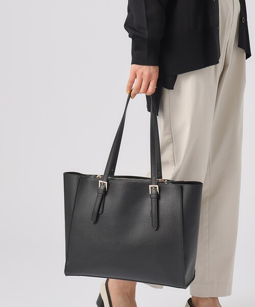 SHOO・LA・RUE（シューラルー）の「◆【A4】4ポケットトート（トートバッグ・レディース・グレー/アイボリー/ブラック・00）」の9枚目の写真